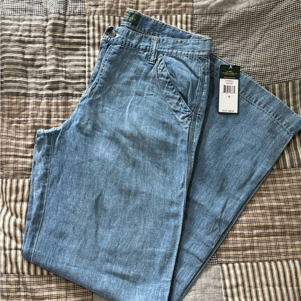 Ralph Lauren Lightweight Wide Leg Denim Women’s Jeans